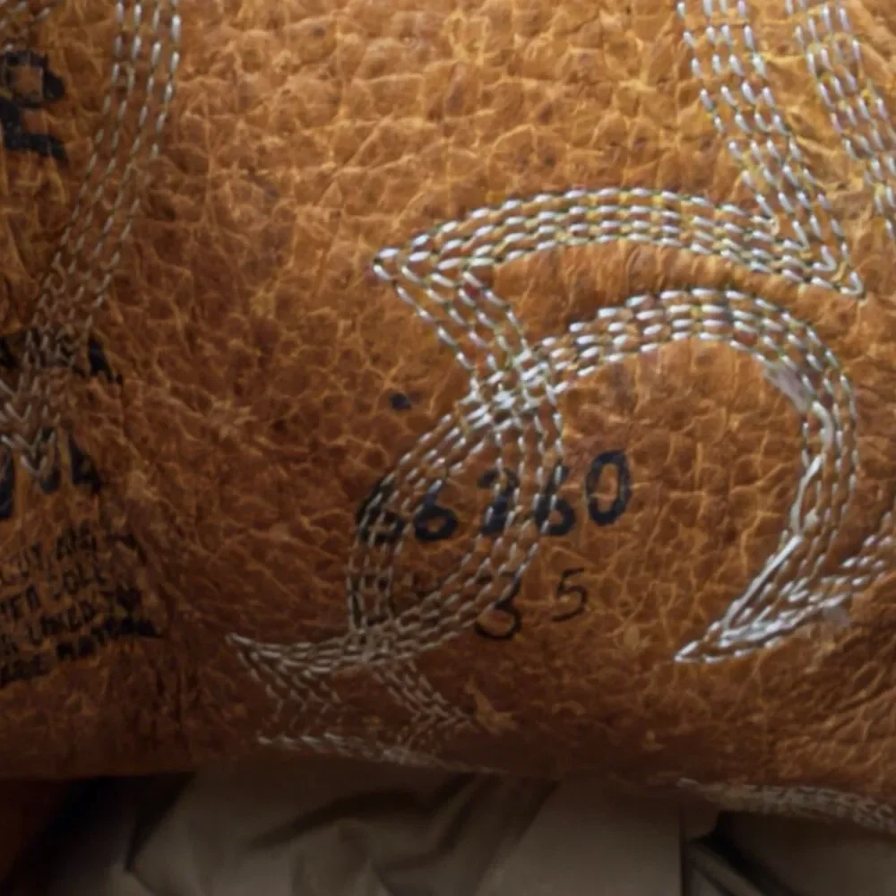 Vintage Frye Western Cowboy Boots Brown Leather USA Made Size 9M Distressed - Picture 13 of 15